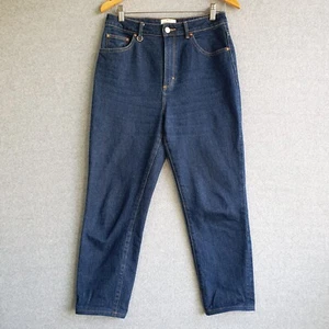 Neuw Jeans Womens Sz 29 Indigo Blue Lola Mum Stretch Denim High Rise Ankle - Picture 1 of 13