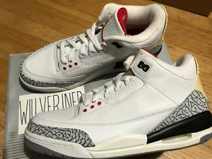 Nike Air Jordan 3 III Retro sz 9 White Cement 2003 DS New In Box Nike Vintage - Picture 1 of 12