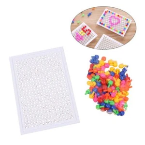 Mushroom Nail Toys Child Art Creativity Peg Puzzle - Bild 1 von 11