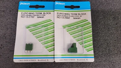 Terminal block 2 position vertical p.c. mount Philmore 1ea 13-2702 and 13-2702 - Image 1 of 2