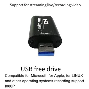 Crystal-clear Video 1080P Capture Card Streaming Board Video Capture Card - Photo 1/12