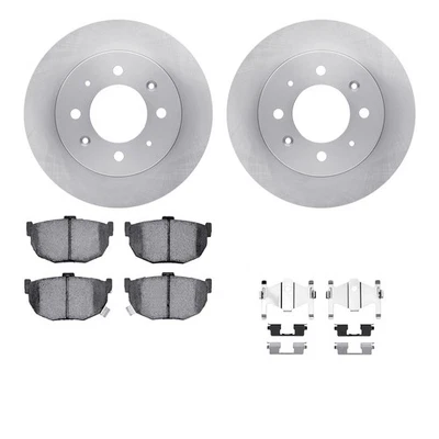 For Kia Spectra5 2005-2009 R1 Concepts WFUH1-21065 Rear Brake Kit w Optimum Pads Foto 1 de 3