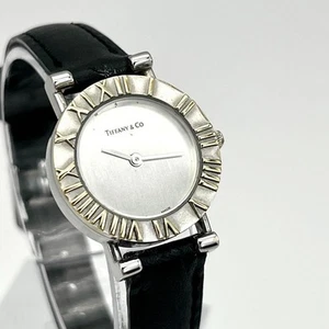 TIFFANY&Co. Reloj Atlas Redondo Unisex Vintage Elegante Accesorios C255 - Imagen 1 de 9