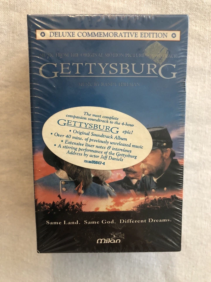 2 CASSETTE SET RARE* New Gettysburg Soundtrack Deluxe Commemorative Edition 1993 - Image 1 of 4