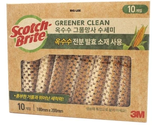 3M Scotch-Brite GREENER CLEAN Corn Starch Mesh Dish Scrubber Sponge 10-Pack - Picture 1 of 4
