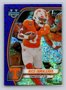 2024 Bowman University Chrome #139 Nico Iamaleava Shimmer Purple-Tennessee - Picture 1 of 2