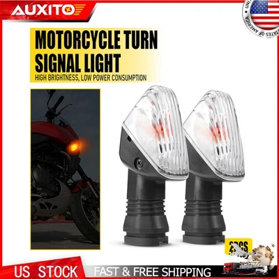 Clear Front Rear Turn Signal Indicator Lamp For Kawasaki KLR 650 KLR650 08-17 D Foto 1 de 4