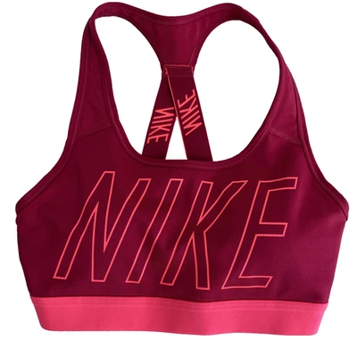 Nike Sports Bra Sz XS Pink Running Gym Yoga SEE NOTES - Image 1 of 4