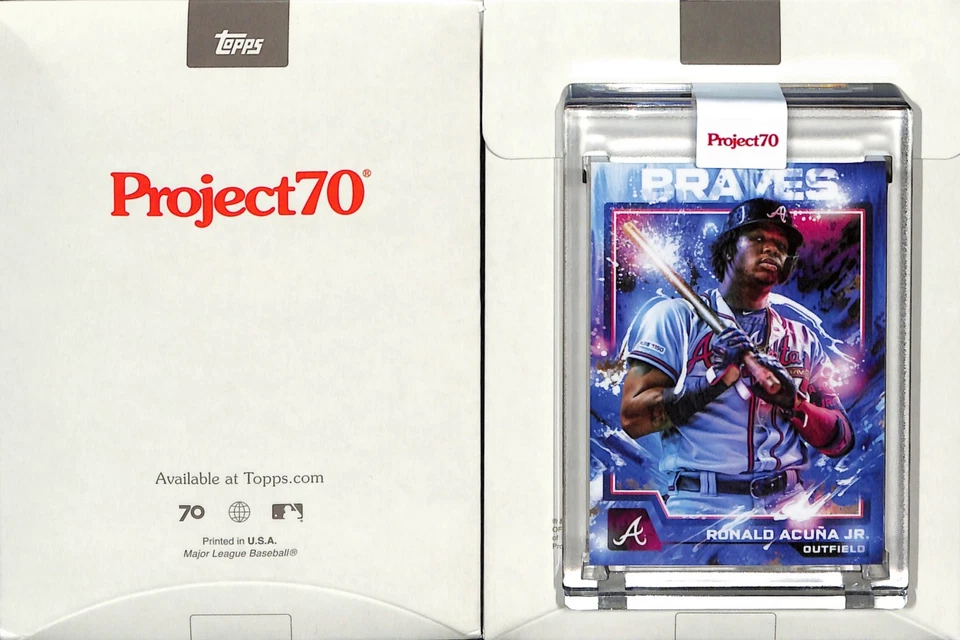 2021 TOPPS PROJECT 70 #587 2004 RONALD ACUNA JR. - ATLANTA BRAVES - MIKAEL B. - Image 1 of 2