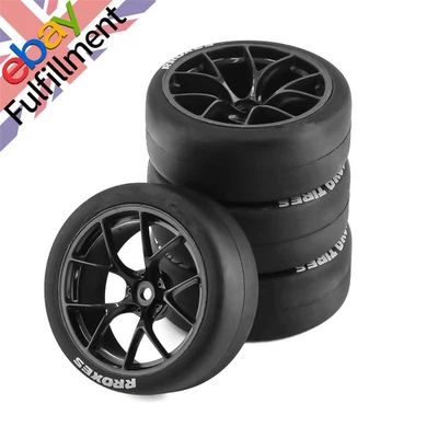 4Pcs 65mm RC Car Tires & Wheels Rims For Tamiya TT01 TT02 XV01 HPS HPI 1/10 RC