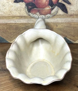 Frankoma Pottery 222 Cornucopia Corno di Abbondanza Vintage Ringraziamento Rustico USA - Foto 1 di 7