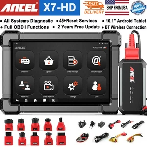 ANCEL X7 HD Heavy Duty Truck Diagnostic Tool ECU Coding All System For FUSO BENZ - Bild 1 von 21