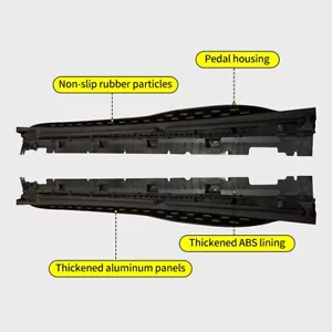 All Black Fixed Running Board For Mercedes Benz All New GLC 2023 2024 Side Step - Bild 1 von 8