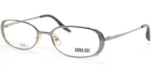ANNA SUI AS04403 M Silver w/ Crystals UNIQUE RARE EYEGLASSES 50-17-135mm Italy - Picture 1 of 14