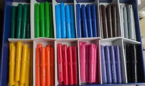 12 x Staedtler 340 Jumbo Fibre Felt Tipped Pens 12 Colours Class Pack - Picture 1 of 5