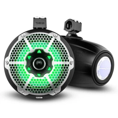 DS18 HYDRO 10" Wakeboard Pod Tower Speaker with Integrated RGB LED Lights - Image 1 of 4