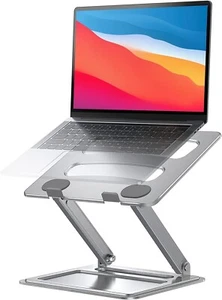 Lorergo Laptop Stand fits most 10 to 15.6" laptops (Silver) - Picture 1 of 6