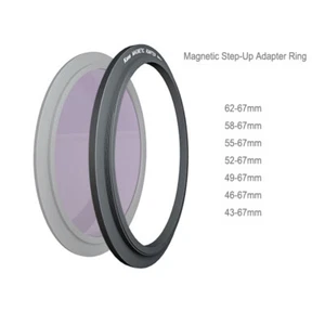 Kase 67mm Magnetic Step-Up Adapter Ring ( 43mm/46mm/49mm/52mm/55mm/58mm/62mm ) - Picture 1 of 6