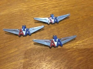 THREE AMERICAN  AIRLINES CHILDS WINGS PINS MADE BY STOFFEL SEALS TUCKAHOE NY - Picture 1 of 3