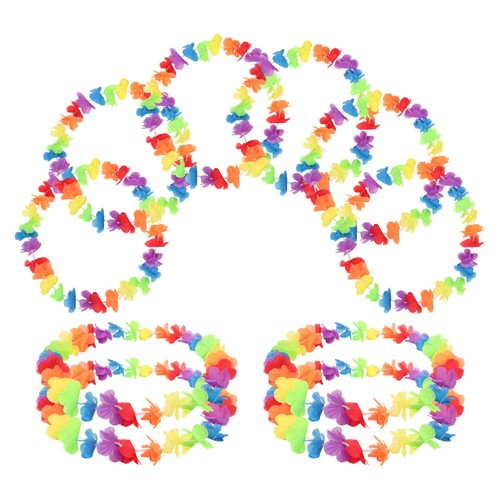 VETEMENTS 10 PEZZI Collana Floreale Spiaggia Accessorio Festa Girasole Corona Banchetto