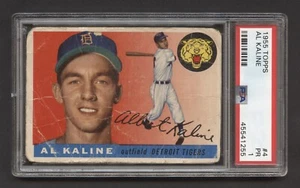 1955 AL KALINE PSA 1 PR TOPPS HOF DETROIT TIGERS LOW GRADE VINTAGE NICE (#4) RZC - Picture 1 of 4