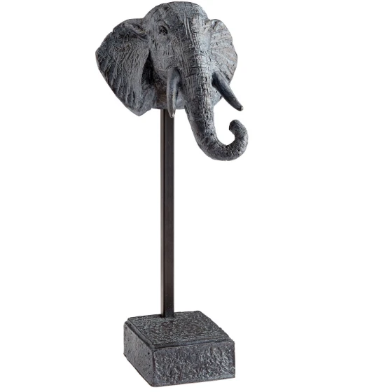 15" x 6" x6" Packy Elephant Sculpture Modern Minimalist HEAVY Book End NEW 07656 - Изображение 1 из 1