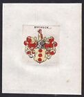 Bucheck Wappen coat of arms blason Heraldik heraldry Kupferstich 17. Jh.