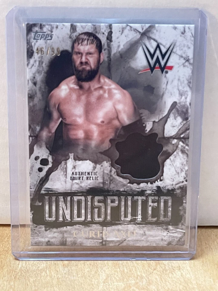 2018 Topps WWE Undisputed Relic /99 Michael Mcgillicutty Curtis Axel #UR-AX - Image 1 of 2