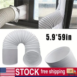 Universal Flexible Exhaust Hose Tube Pipe For Portable Air Conditioner 5.9*59in - Picture 1 of 9