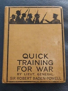 1914 Baden Powell Quick Training for War. Scout book. Vintage army. Vintage WW1 - Picture 1 of 3