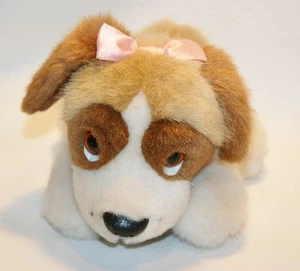 De colección 1993 Dakin Beethoven Peluche San Bernardo Cachorro Perro Arco Rosa 9" - Imagen 1 de 6
