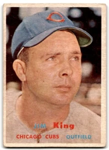 1957 Topps Jim King Chicago Cubs #186 - Picture 1 of 2