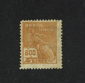 Brazil Stamp 1929 - 600 reis Light Brown - RHM-259 - Picture 1 of 2