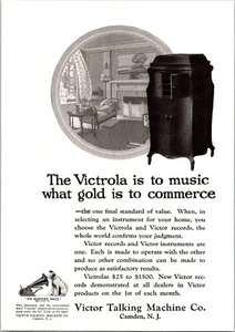 PRINT AD 1921 Victor Talking Machine Victrola Phonograph Gramophone 6 x 9 - Picture 1 of 3