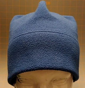 2000 Vtg Unisex OS Old Navy Blue Fleece Beanie Skull Cap Hat - Picture 1 of 7