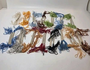 Vtg Glossilla Embroidery Floss C. 20-30s Set Of 30 "Brighter Than Silk" USA - Picture 1 of 9
