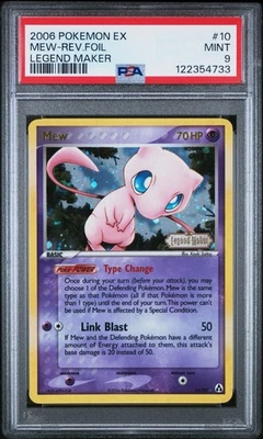 Pokemon Mew EX Legend Maker Reverse Holo Rare #10 PSA 9 Mint NEW CERT regrade? - Image 1 of 2