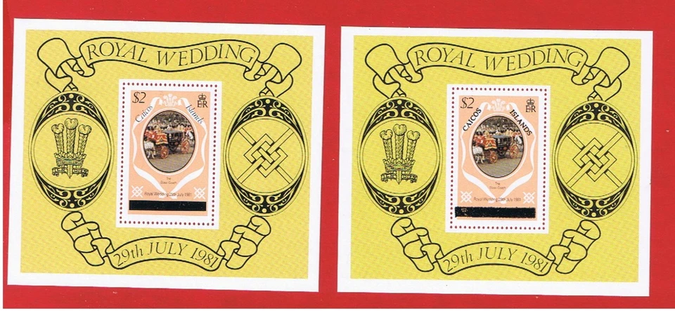 Caicos #11 MNH OG Boda Real SS Envío/H Gratis Foto 1 de 1