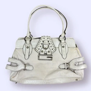Guess Diamond G Vintage Y2k Handbag White - Picture 1 of 18