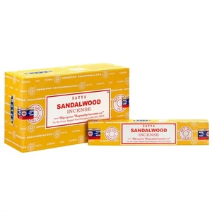 Set of 12 Packets of Sandalwood Incense Sticks by Satya - Picture 1 of 1