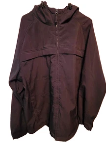 Endurance Men's Black Nylon Full Zip Up Hooded Jacket Size XL See Measurements - Picture 1 of 4