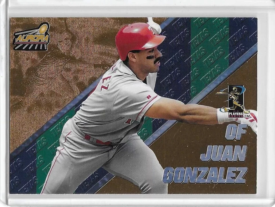 1998 Pacific Aurora #19 Juan Gonzalez Pennant Fever - Image 1 of 2