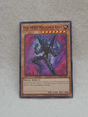 Yugioh TCG 2020 LDS3-EN022 Evil Hero Malicious Edge - Image 1 of 2