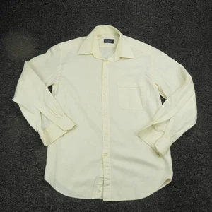 Canali Hemd Herren 39 15,5 Gelb Made in Italy Langarm Kleid Knopfleiste - Bild 1 von 8