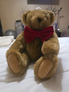 Vermont Teddy Bear Company 15 Zoll klassischer Teddy mit Schleife und Gelenken - Bild 1 von 4