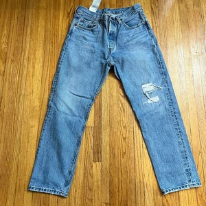 Levi’s Jeans Womens 29 X28 Button Fly 501 High Rise Ankle Pants - Picture 1 of 12
