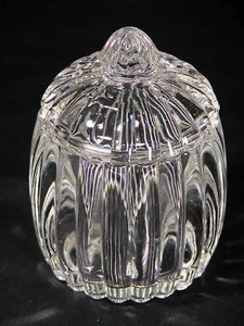 VINTAGE RELISH JAR COVERED JEANNETTE GLASS - Picture 1 of 4