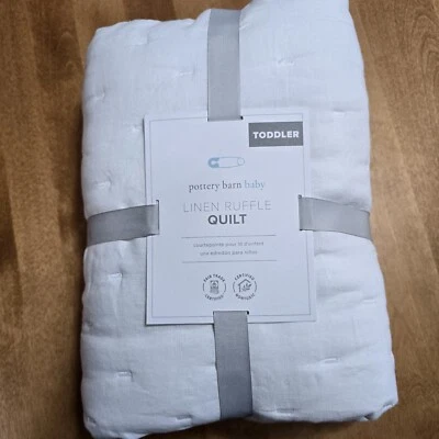 COLCHA DE CERÁMICA GRANERO NIÑOS LINO EUROPEO CON VOLANTES BEBÉ NIÑO ~ BLANCA Foto 1 de 4