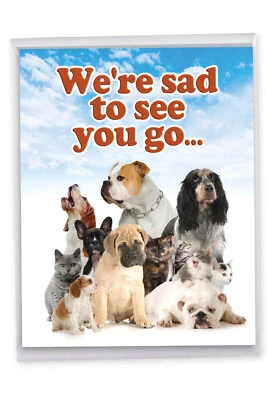 Tarjeta de jubilación divertida (8,5 x 11 pulgadas) - Compañeros de trabajo para mascotas J3636RTG-US Foto 1 de 4