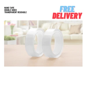 Nano Tape Double Sided Tape Transparent Reusable Waterproof Adhesive Tape - Picture 1 of 7